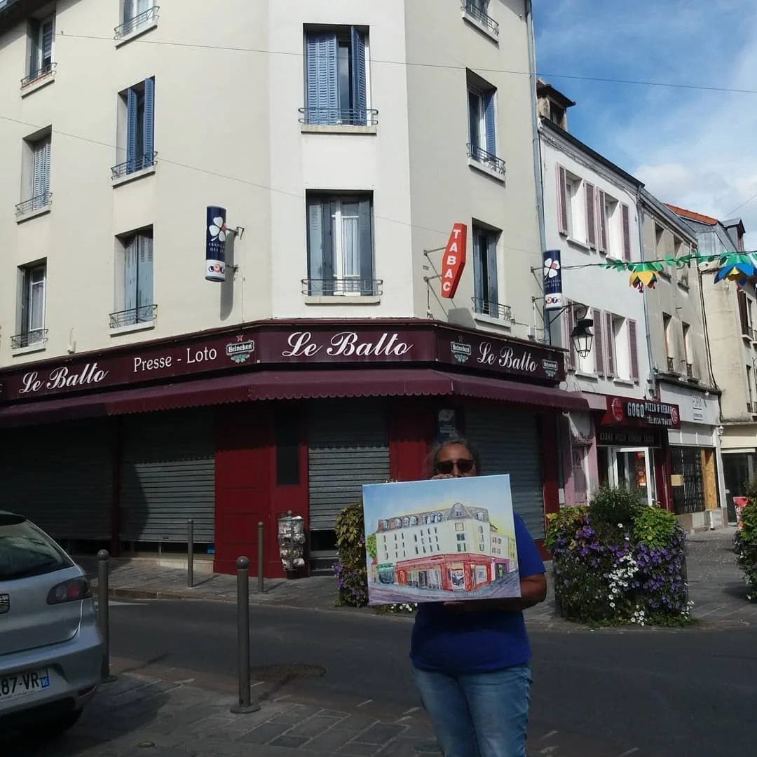 Peindre un café-bar à Beaumont sur oise "Le Balto"