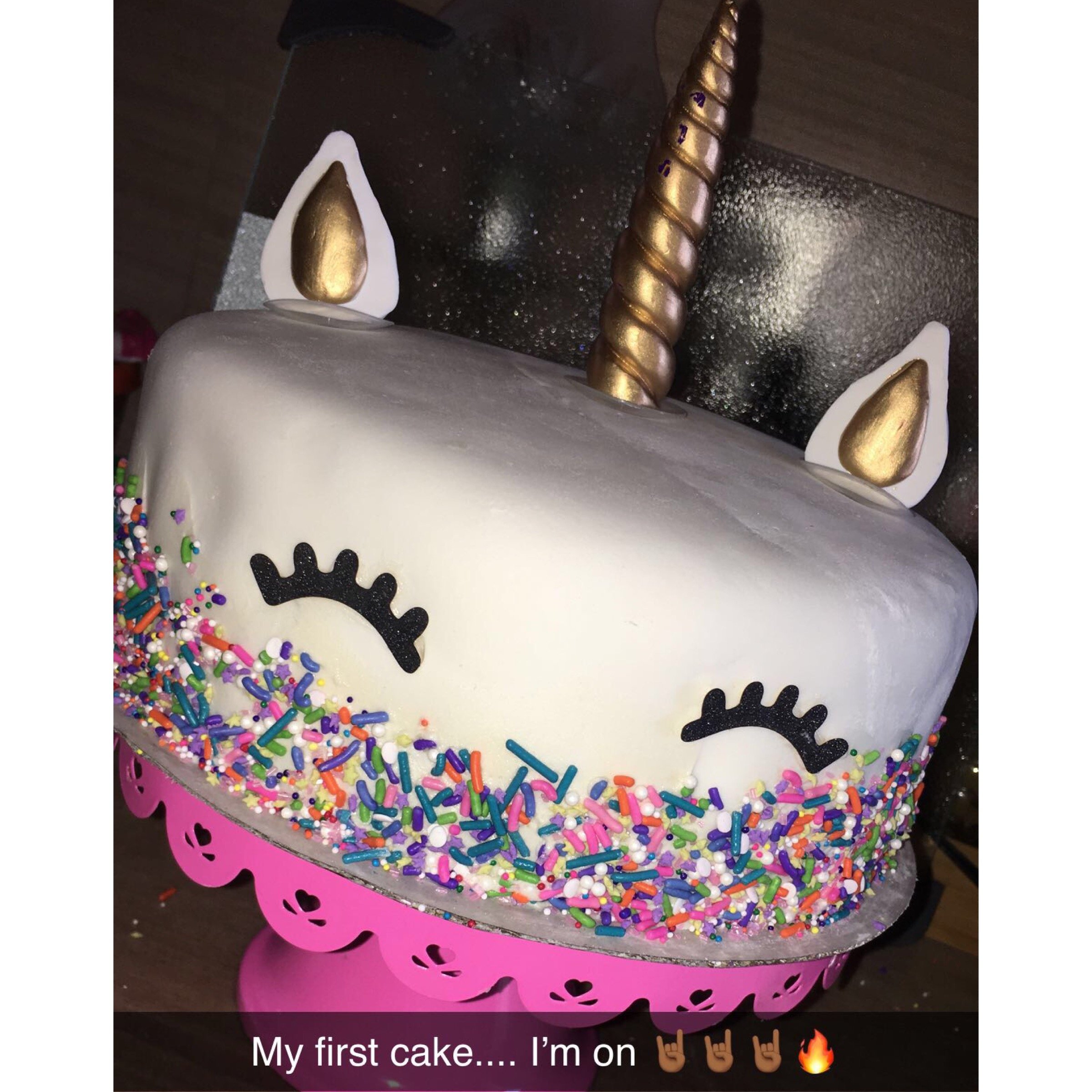 My first fondant custom cake