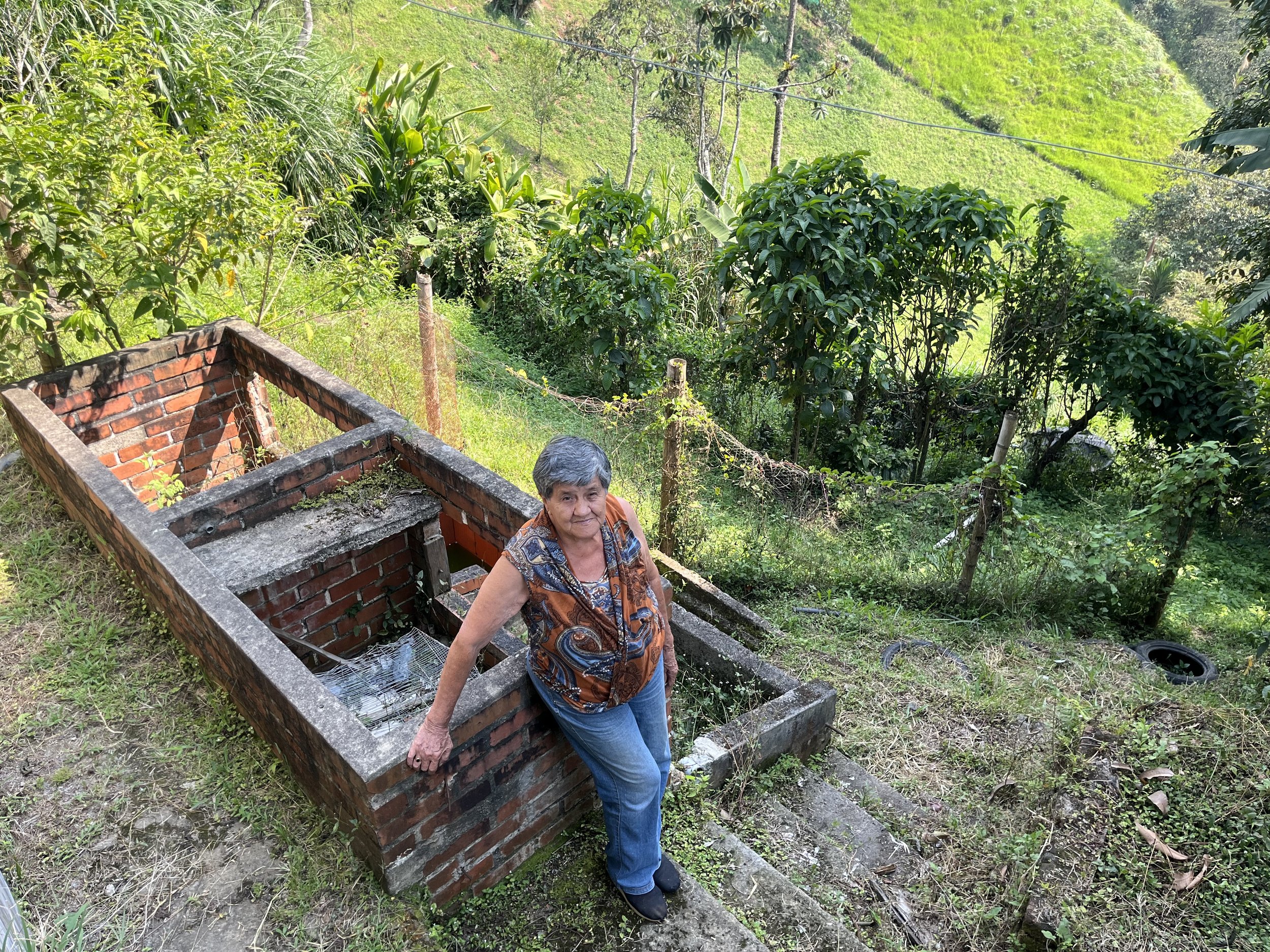 La Alejandria and the abandoned water treatment system, Caldono, Cauca