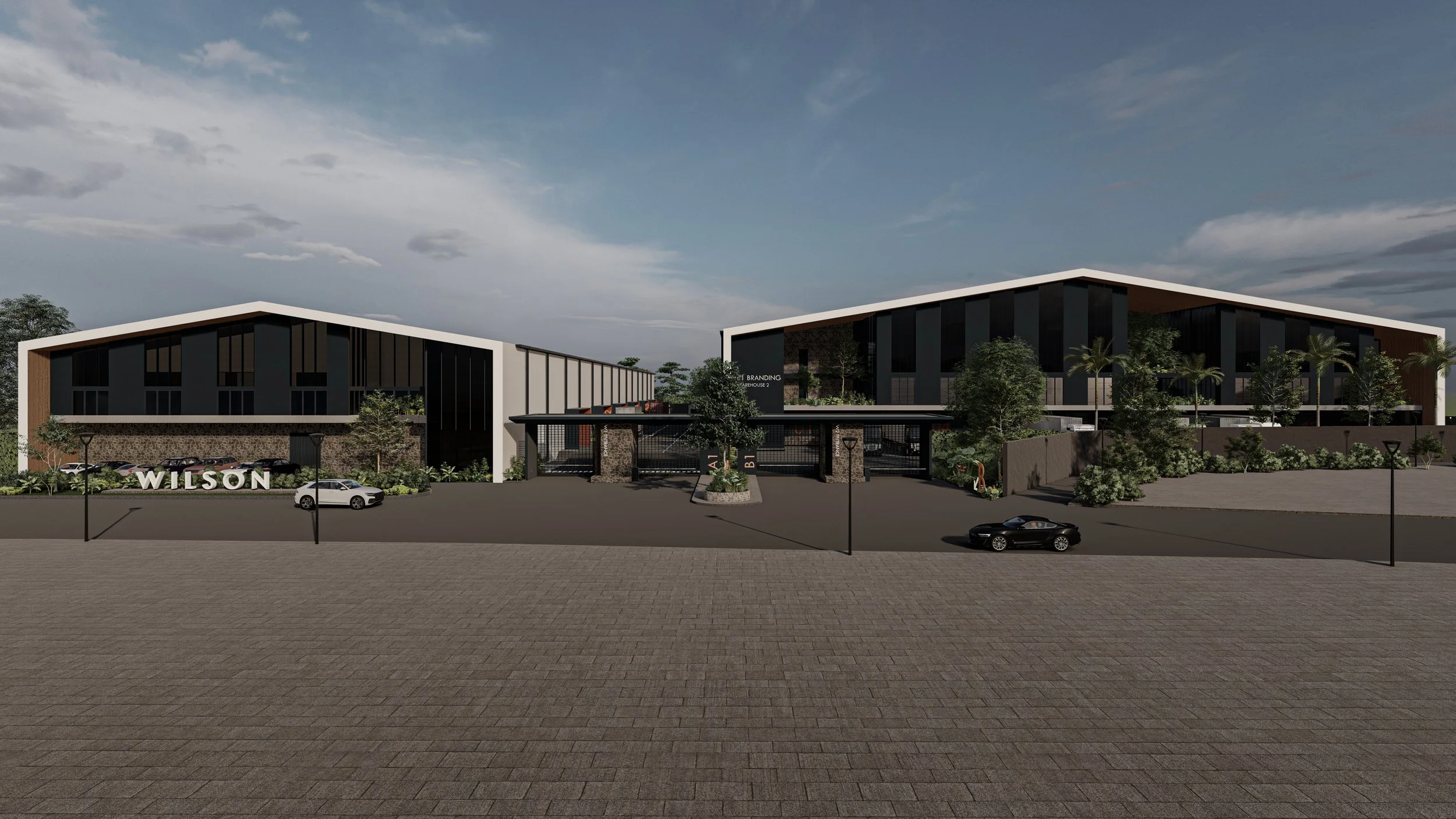 Warehouse sustainable design Studio Hexar Architectural design