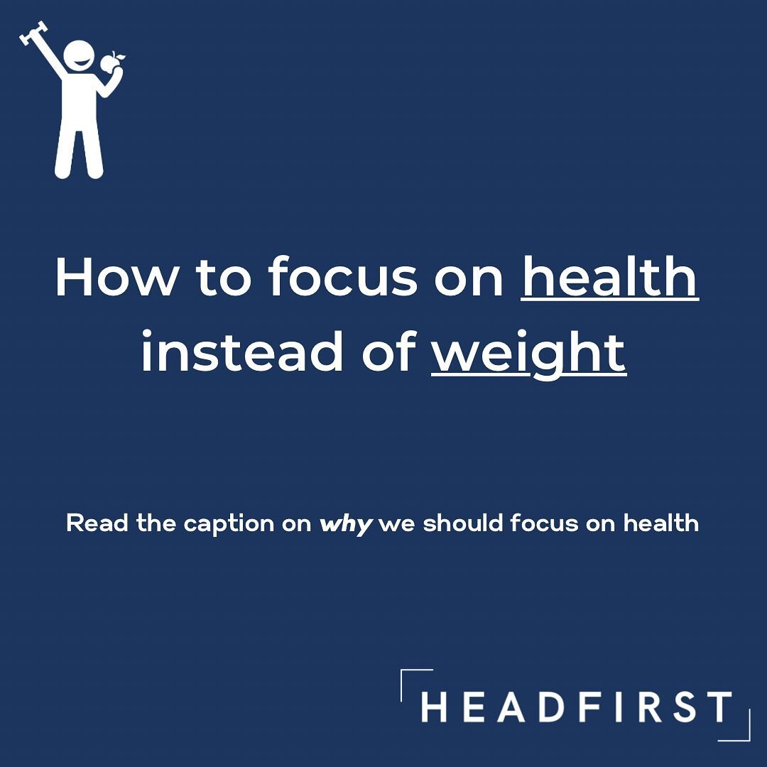 Why is it important to focus on health rather than weight?

Our society is sold the idea that weight = health, and many people try and lose weight for their health. For some people, weight loss will correlate with improved health outcomes. What peopl