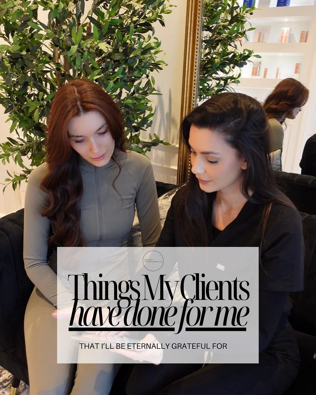 Special post for all of my wonderful patients who show up for Secret Enhancements.

Every. Single. Day.

A special thank you to everyone that&rsquo;s left a Google review recently, we love to read them ❤️✨