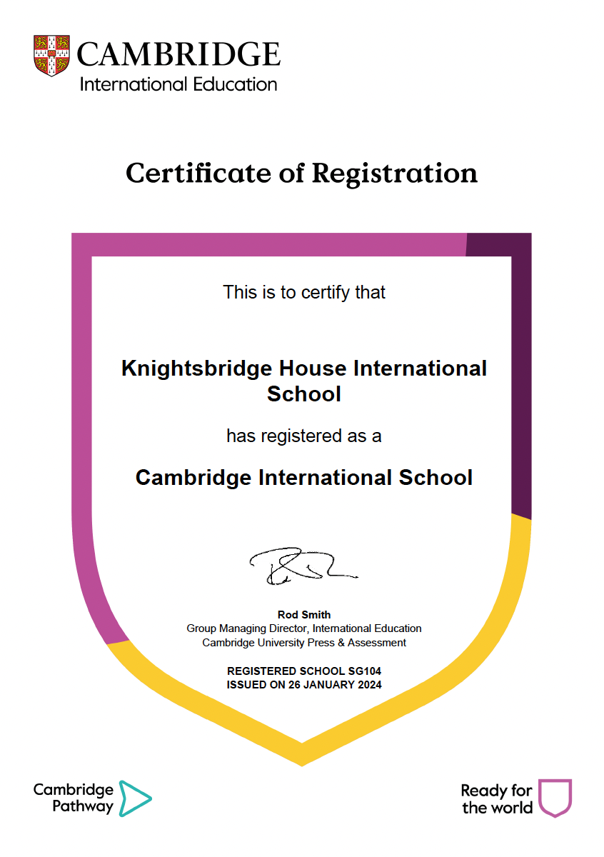 School Certifications — Knightsbridge House International School