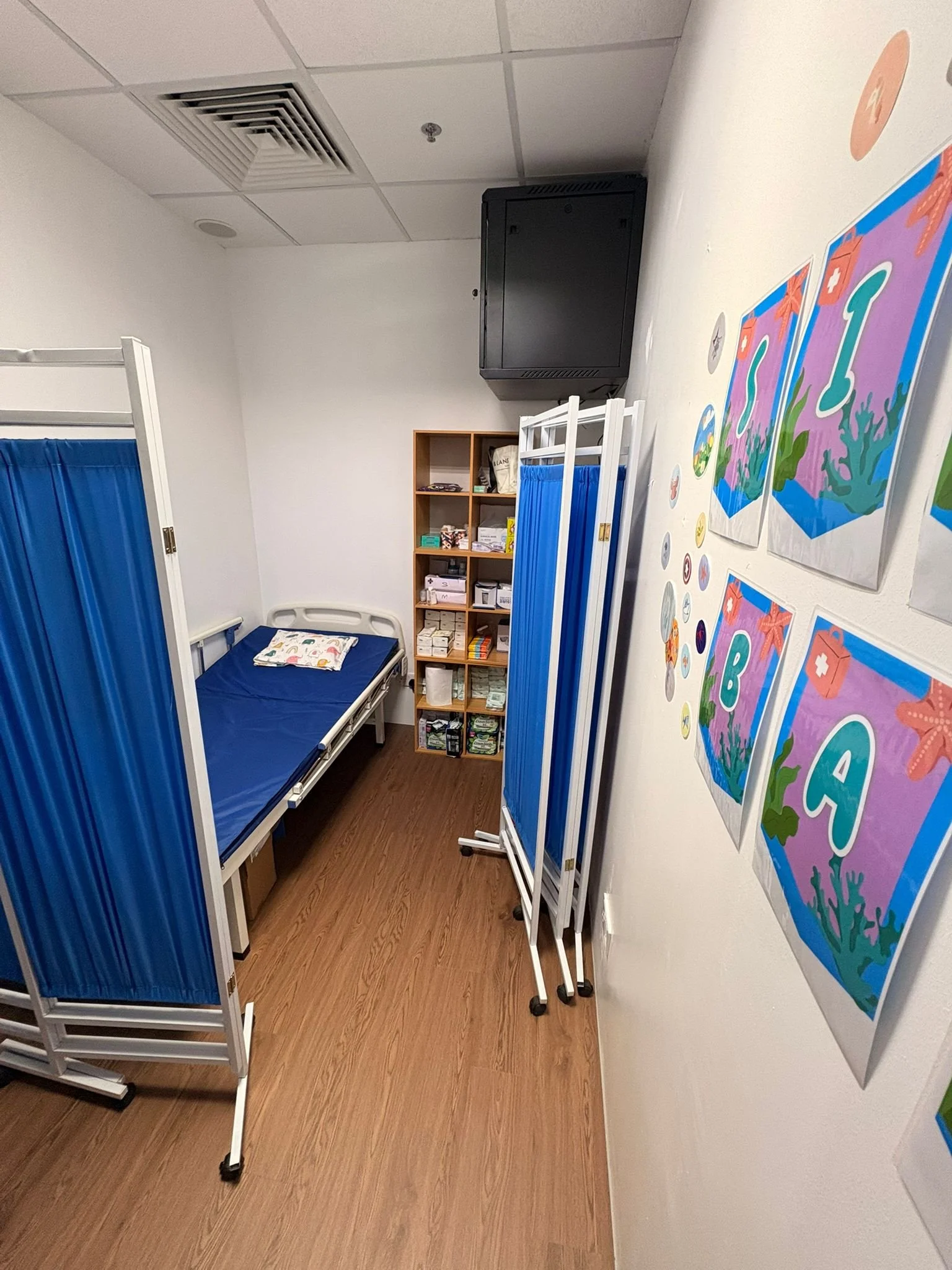 sick bay first aid room international school sick bed