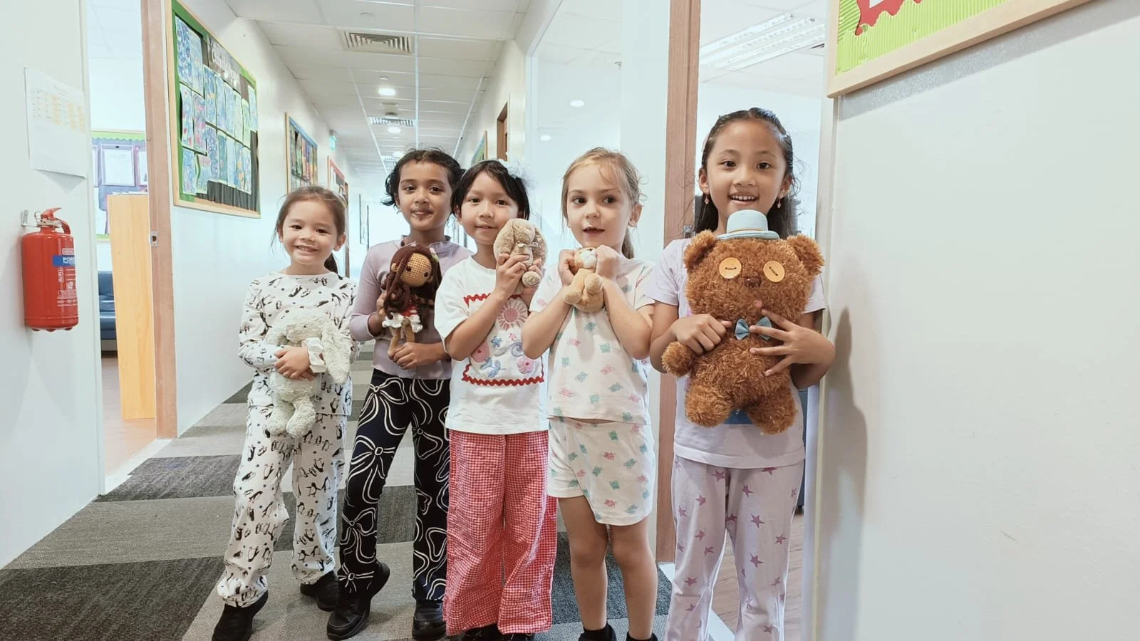 KBH Year 1 students with their favourite  teddy bear