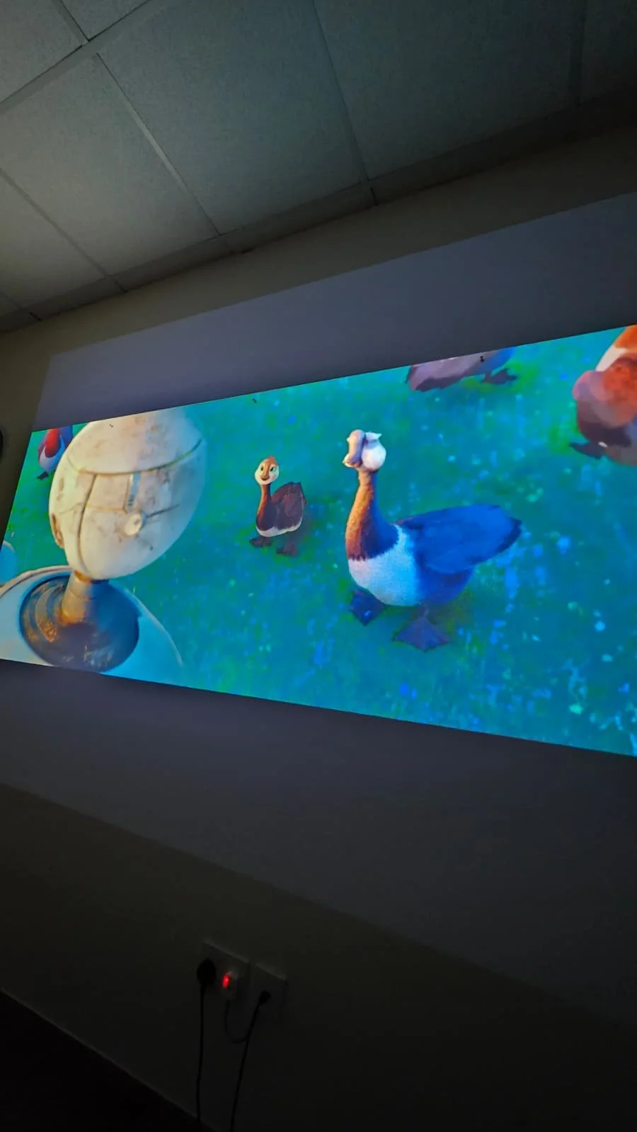 movie and pajamas party in school