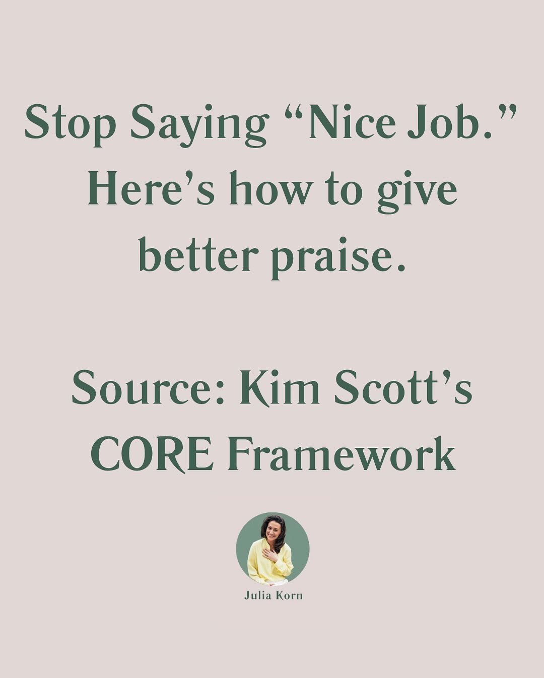 ✨ &ldquo;Nice job!&rdquo; feels good in the moment, but it&rsquo;s too vague to really mean anything. What did the employee actually do well? How can they do it again?

If you want your employees to improve and keep doing the things they&rsquo;re doi