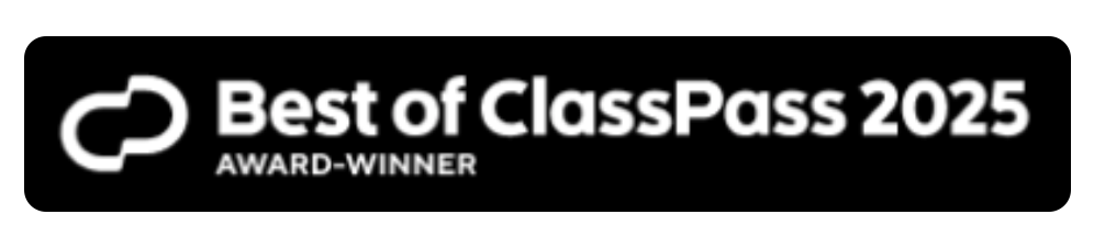 Award badge for Best of ClassPass 2025, indicating it is an award win.