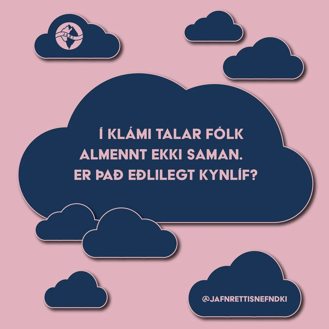 &Iacute; kl&aacute;mi talar f&oacute;lk almennt ekki saman. Er &thorn;a&eth; e&eth;lilegt kynl&iacute;f?

#jafnrettisnefndki #kennarasamband