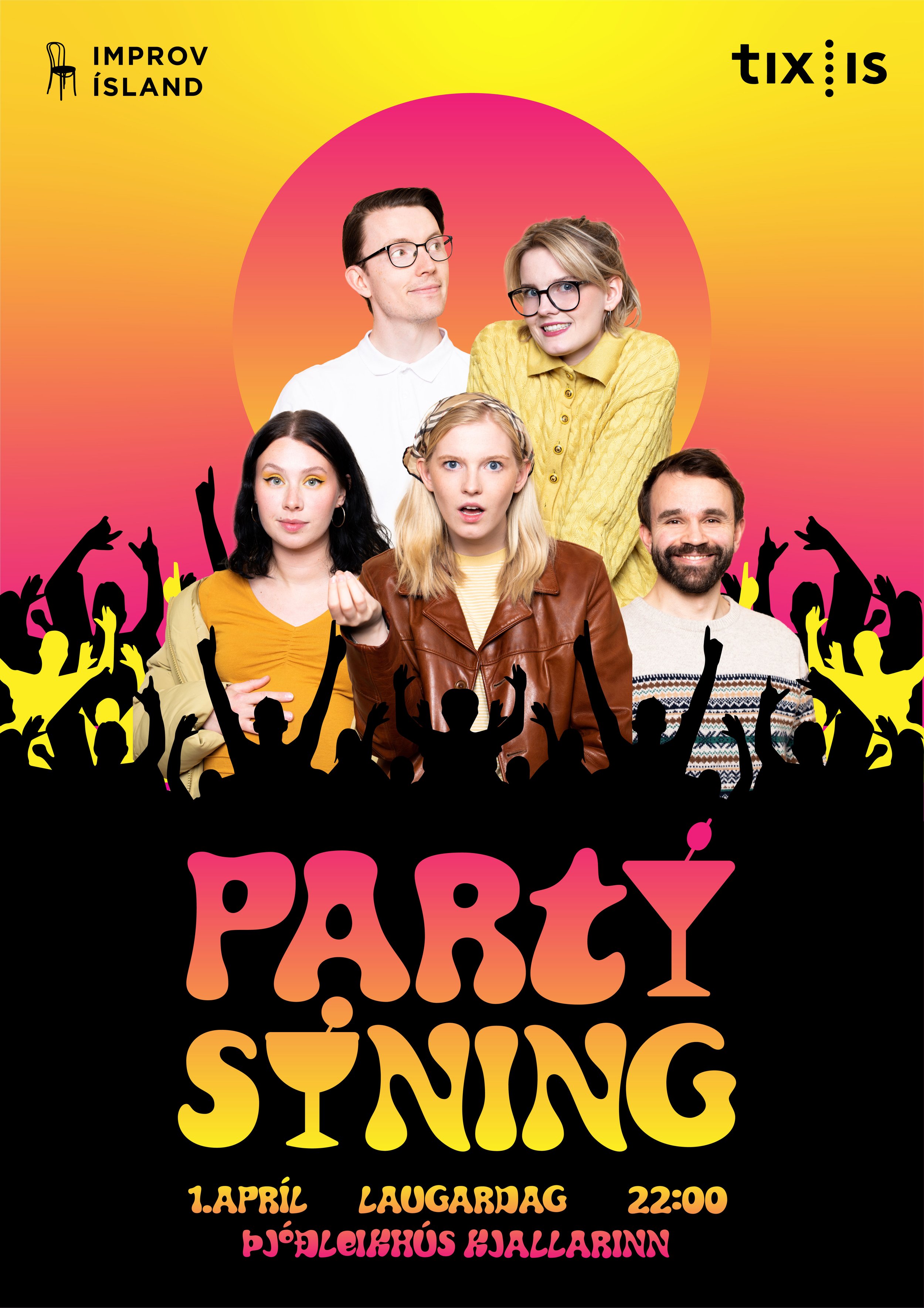 Poster for Improv Ísland.