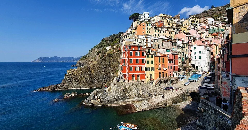 Manarola village on the Cinque Terre coast in Liguria, Italy