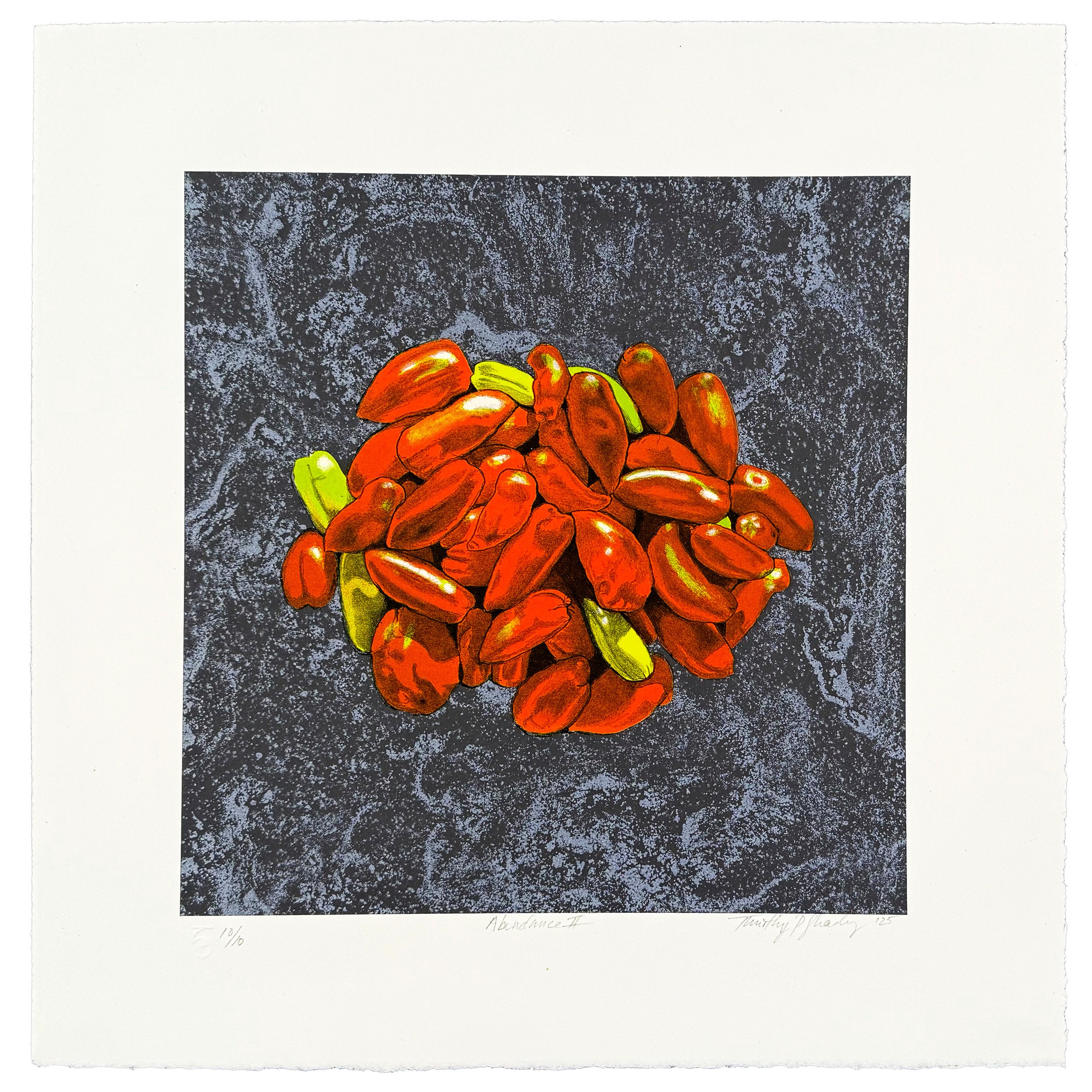 Tim Sheesley Abundance II Hogheart tomatoes lithograph.jpg