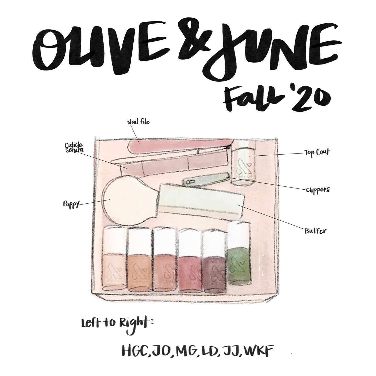 In honor of the new &amp; beautiful Fall collection 💅🏻✨ #oliveandjune #oliveyou