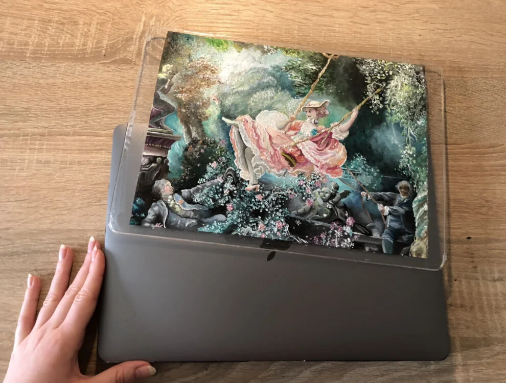 DIY How to paint a laptop case super EASILY — Lilly Lockwood