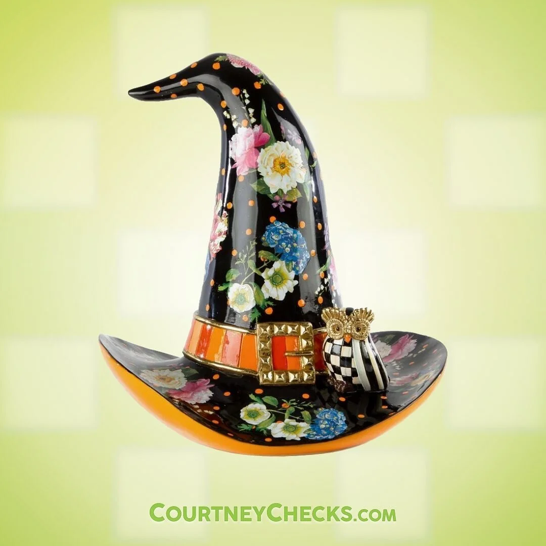 Are you a good witch, or a bad witch?
We think this ceramic hat suits all kinds of witches! This retired Flower Market beauty features a small owl friend on the brim, is on sale now at CourtneyChecks.com!
.
.
.
#witchhat #goodwitch #badwitch #floralw