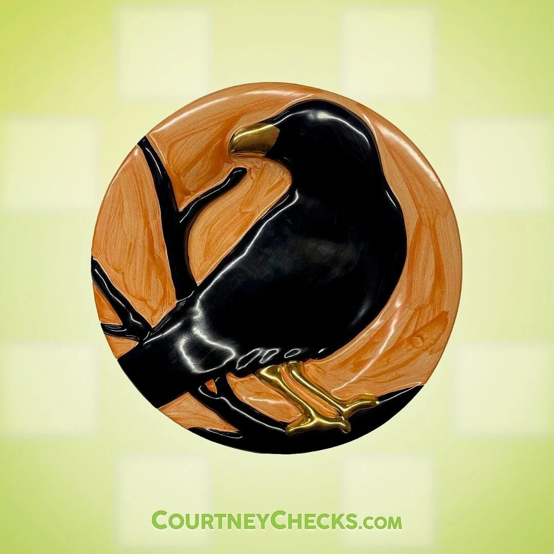 Perfect for some spooky snacks or maybe just to hang on a wall, this Ceramic Crow Plate just arrived in our store, and we&rsquo;re tempted to keep them all for ourselves! Hop on over to CourtneyChecks.com to snag yours before we change our minds!
.
.