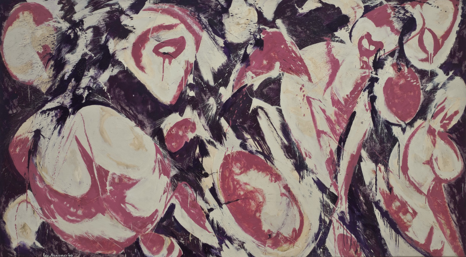 Lee Krasner, Gaea, 1966, Oil on canvas, 69" x 10' 5 1/2"
