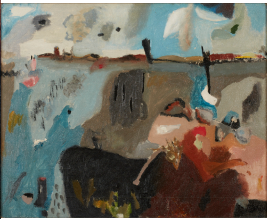 Helen Frankenthaler, Provincetown Bay, 1950, oil on canvas