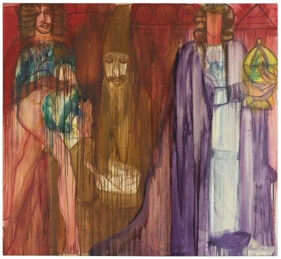 Grace Hartigan, Theodora, 1983, oil on canvas, (78 x 84.1 in.)