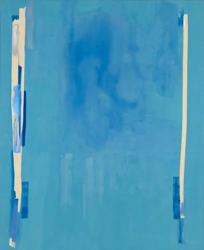 Blue Bellows, 1976, Acrylic on canvas, 115 1/4 x 94 inches (292.7 x 238.8 cm)