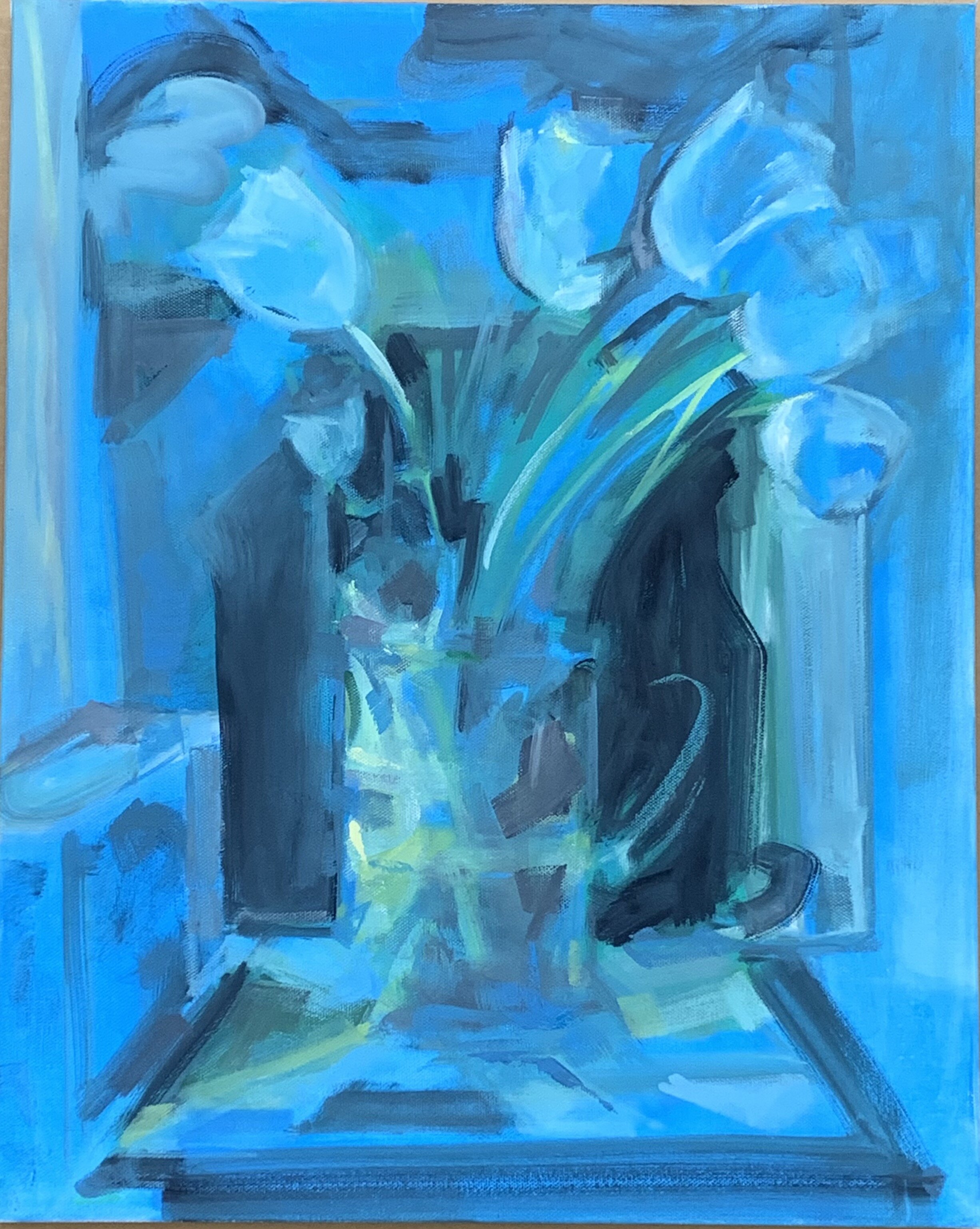 Jo Harrison, Winter Tulips, oil on canvas, 12x16