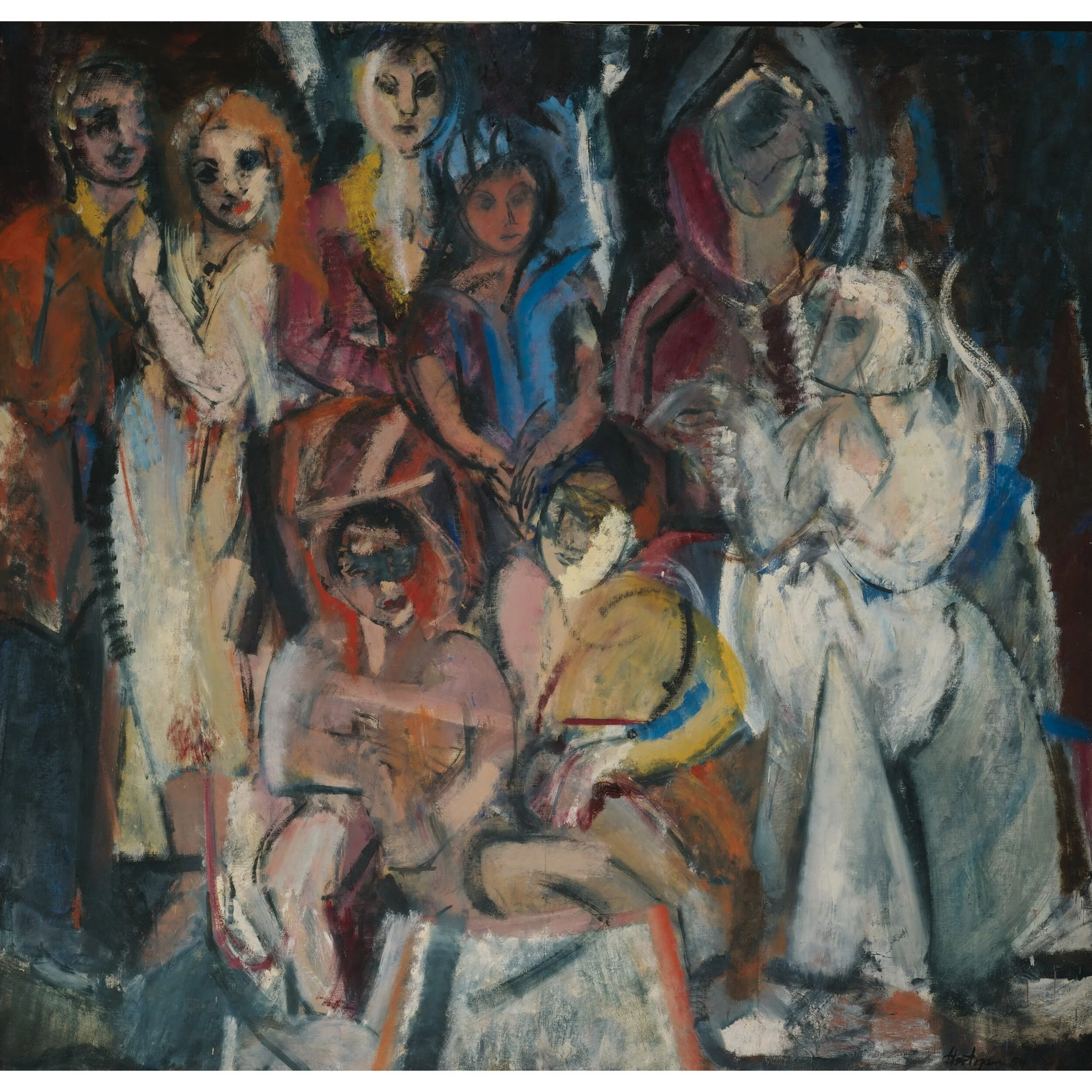 Grace Hartigan, Masquerade, oil on canvas, (81.7 x 86.3 in.)