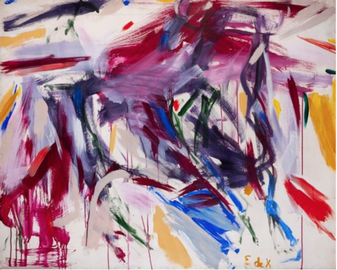 Elaine de Kooning, Untitled, ca. 1950
oil on masonite, 48.03 x 60 in.