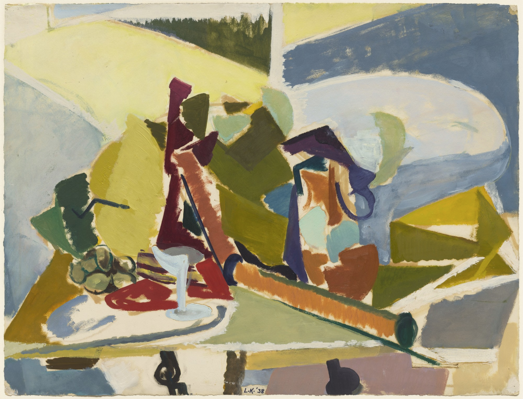 Lee Krasner, Still Life, 1938, Oil on paper, 19 x 25"