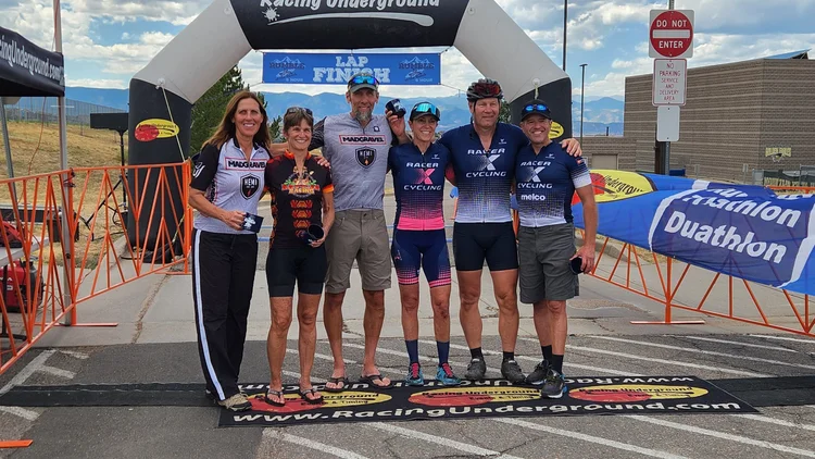 Finalists pose for an after-race photo at the Rumble at the Ranch - 6 HR MTB Relay