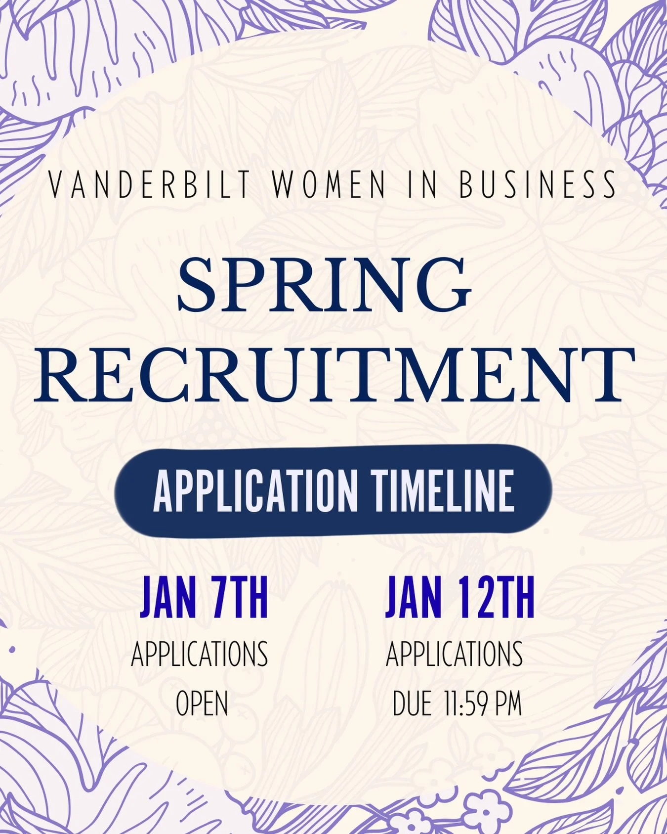 Spring applications are officially open 💐✨

Interested in shaping events, building community, and being part of the team behind our programming? Our Programming Board Spring Recruitment is live now.

🗓 Applications open: Jan 7
⏰ Applications close: