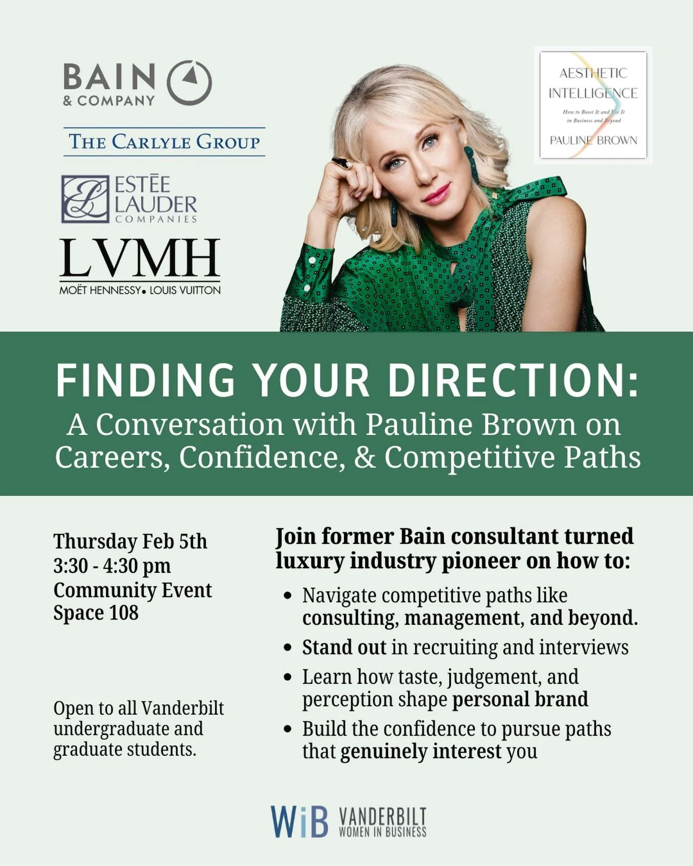 ✨ Next Thursday! ✨
Join us for a fireside chat with longtime luxury leader and Columbia Business School Professor, Pauline Brown.