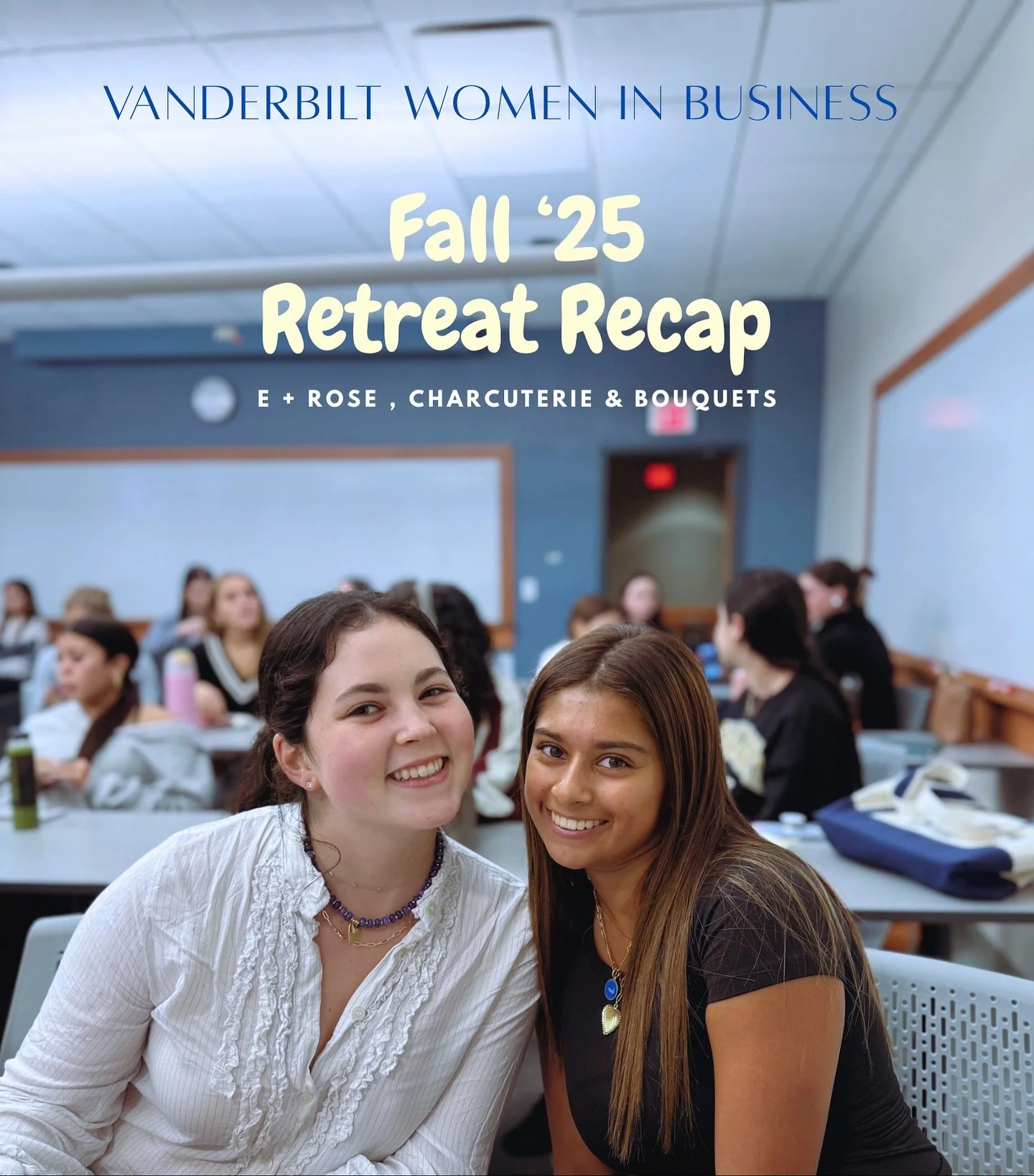Bouquets, boards, and E + Rose love 💐🧀💖
Our Fall &lsquo;25 Retreat had it all ! floral arrangements , a charcuterie crash course led by @_mollyhunt_  and a sweet surprise from @eandrosewellness !🌸🍂 #VandyWiB
