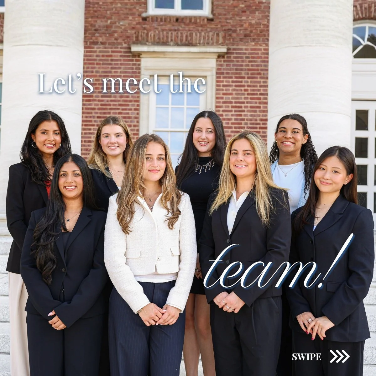 Let's meet our Fall 2026 Exec Team <3

Want to work with these lovely women and become part of our eight committees? 

Apply to our Programming Board - link in bio!!