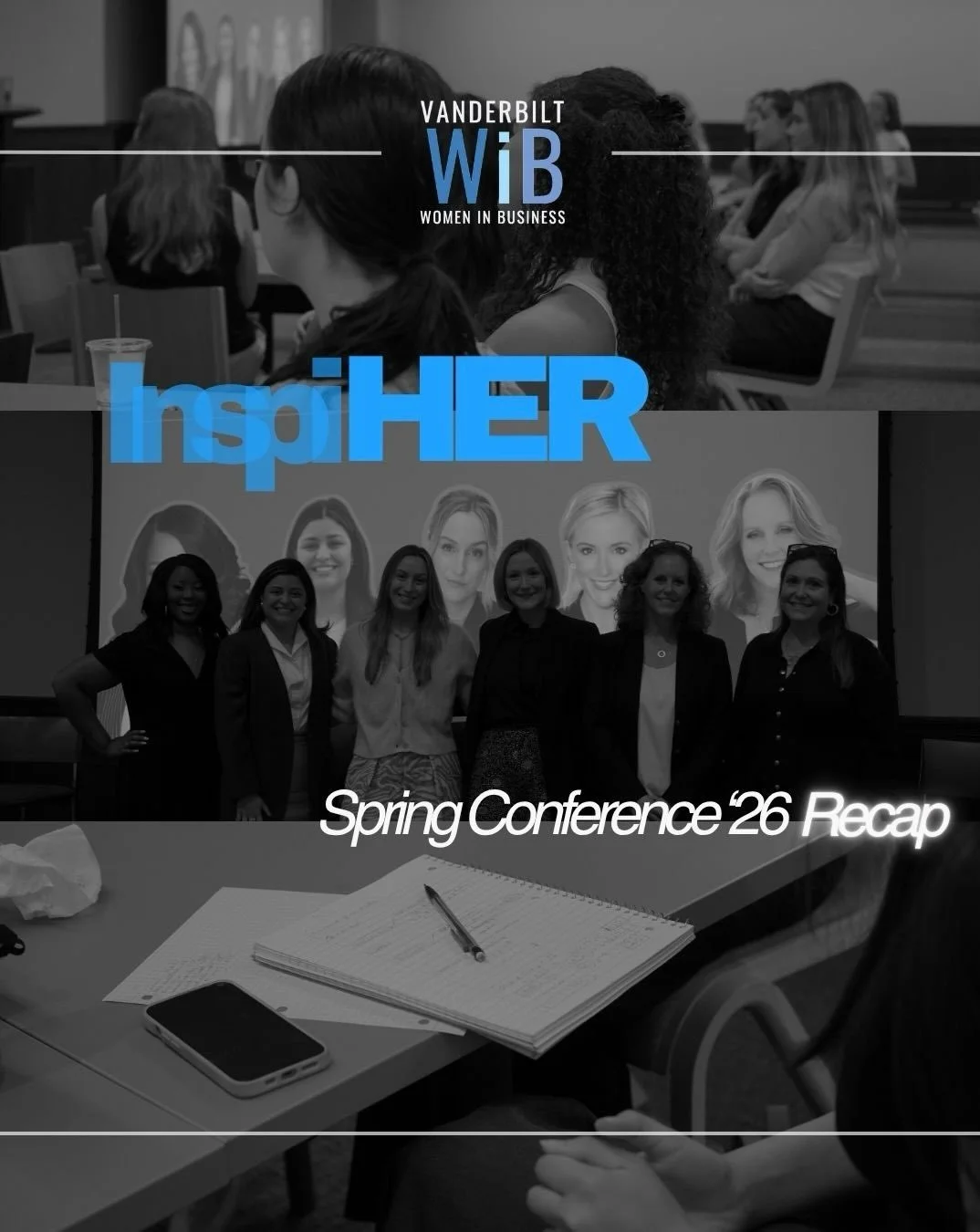 Last Saturday, we hosted our very first InspiHER: Spring Conference presented by Vanderbilt Women in Business 💐

We were honored to welcome 8 incredible women from diverse career fields who shared their insights and empowered fellow women in busines