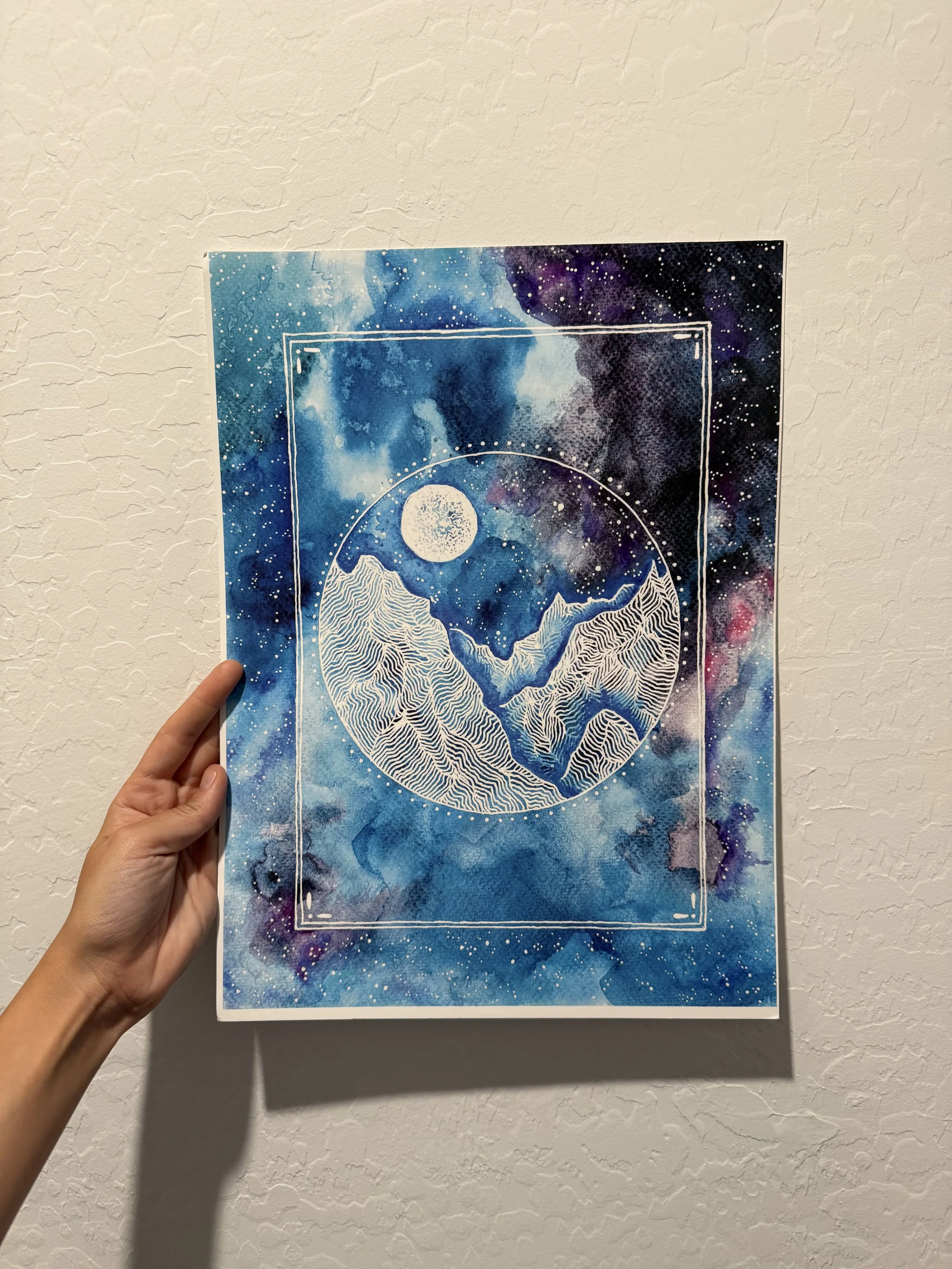 Full Moon + Blue Mountains