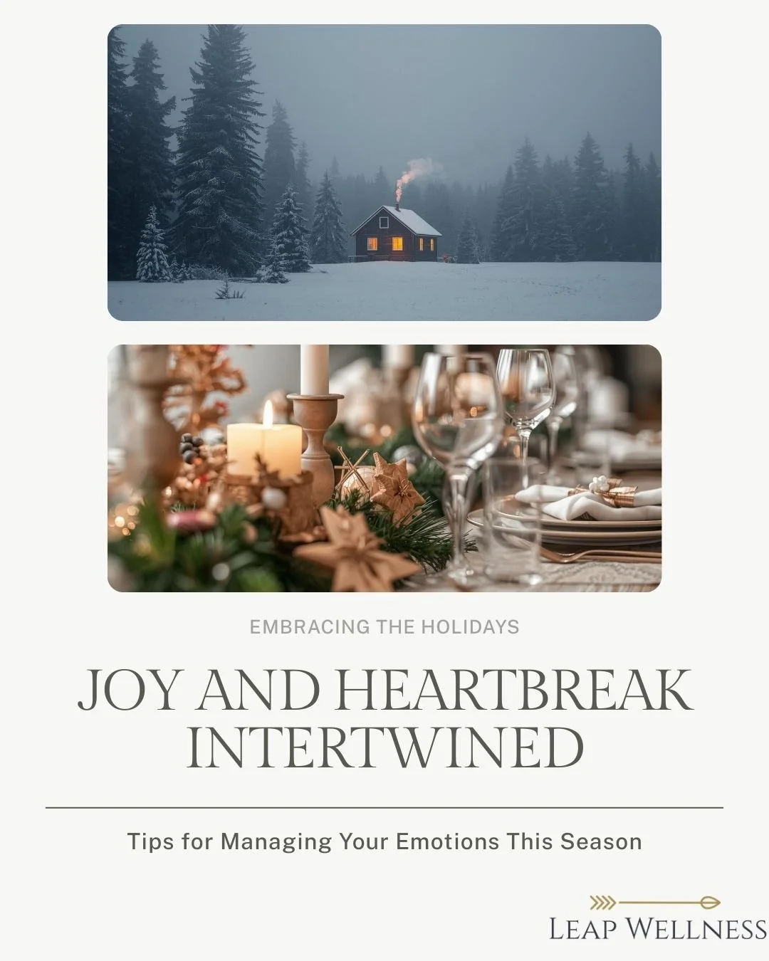 The holidays can hold conflicting emotional experiences: happiness, sadness, nostalgia, overwhelm sometimes all in the same moment.
To regulate through these fluctuations, try:
&bull; Naming and validating your emotions
&bull; Creating sensory ground