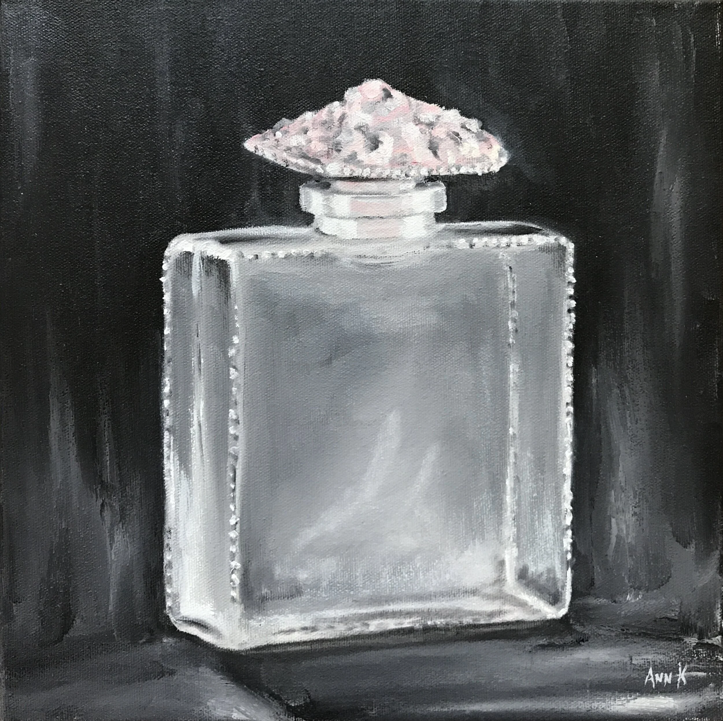Perfume no.2 /
Oil on canvas, 12" x 12", sold
