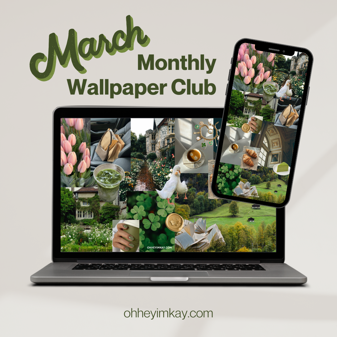 monthly wallpaper club: MARCH edition (free downloadable wallpapers!)