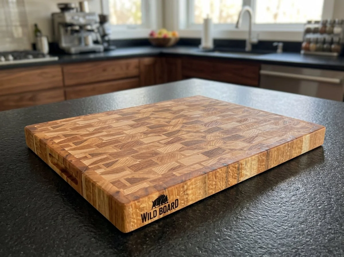 End Grain Brick and Mortar Cutting Board