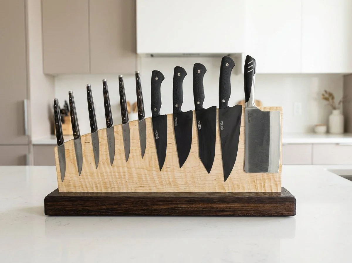 Large Standing Magnetic Knife Block