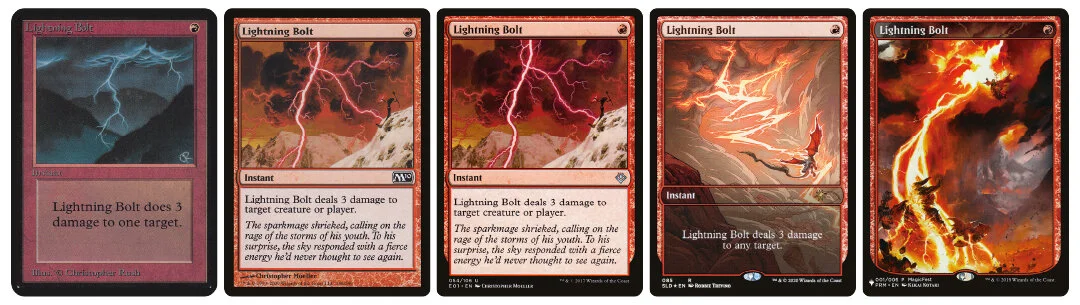 In this post, we’ll be looking at Lightning Bolt, one of Magic’s most beloved and oft-reprinted spells.