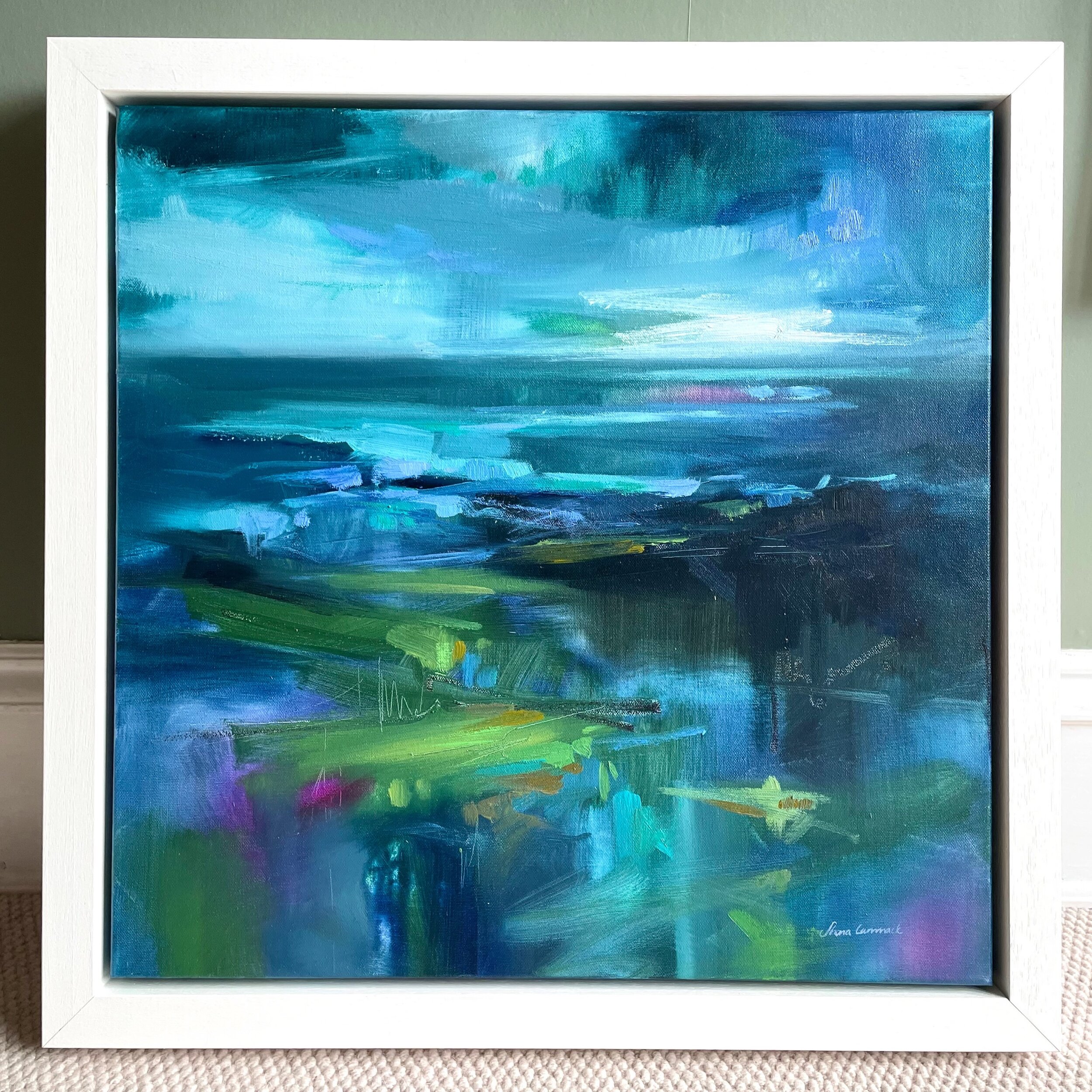 Distance ✨One of my paintings which found a new home at @borders_art_fair at the weekend. What a weekend. My favourite part was being surrounded by so much inspirational artwork and meeting so many like-minded artists and art lovers. Feeling grateful