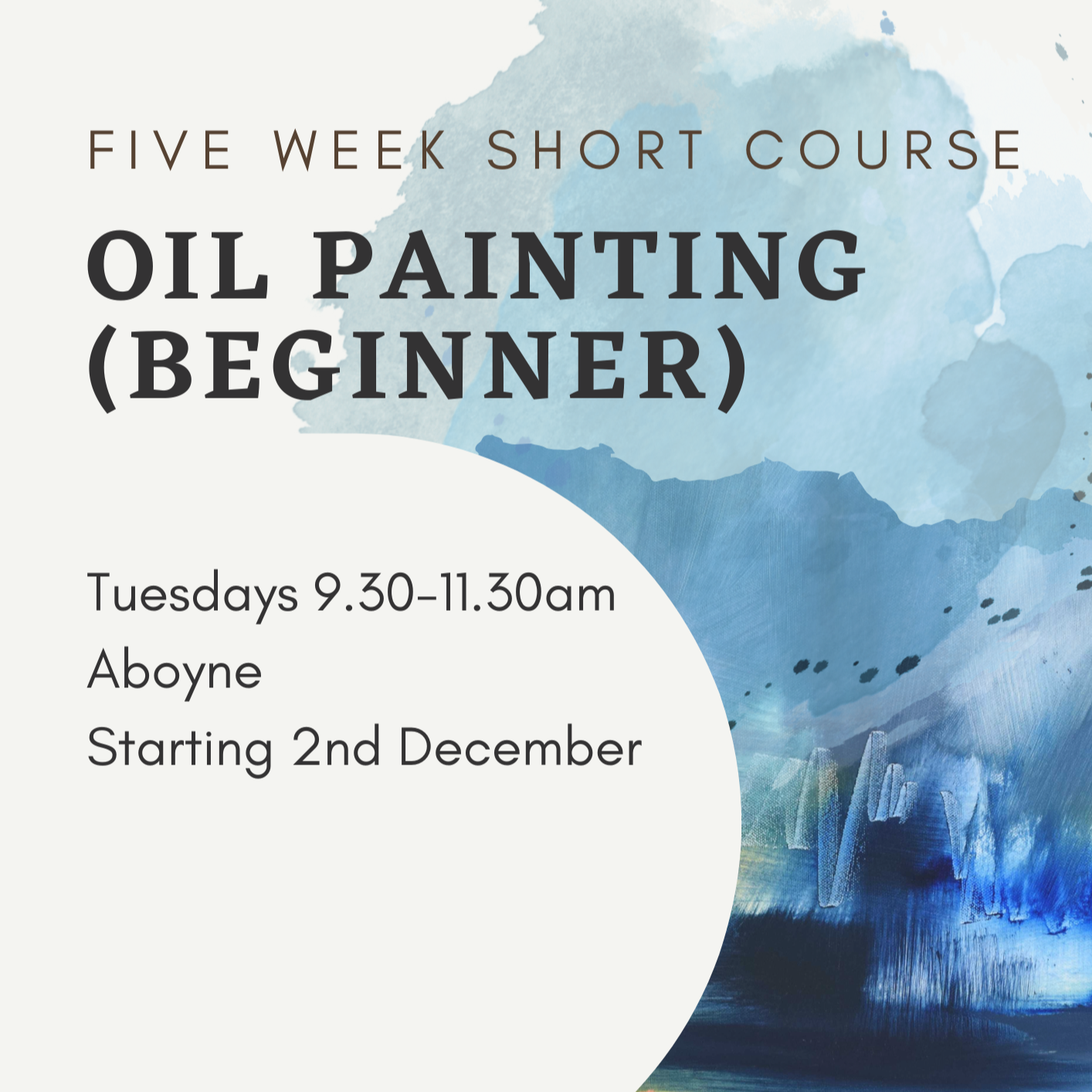 Oil Painting Short Course (Beginner Level)