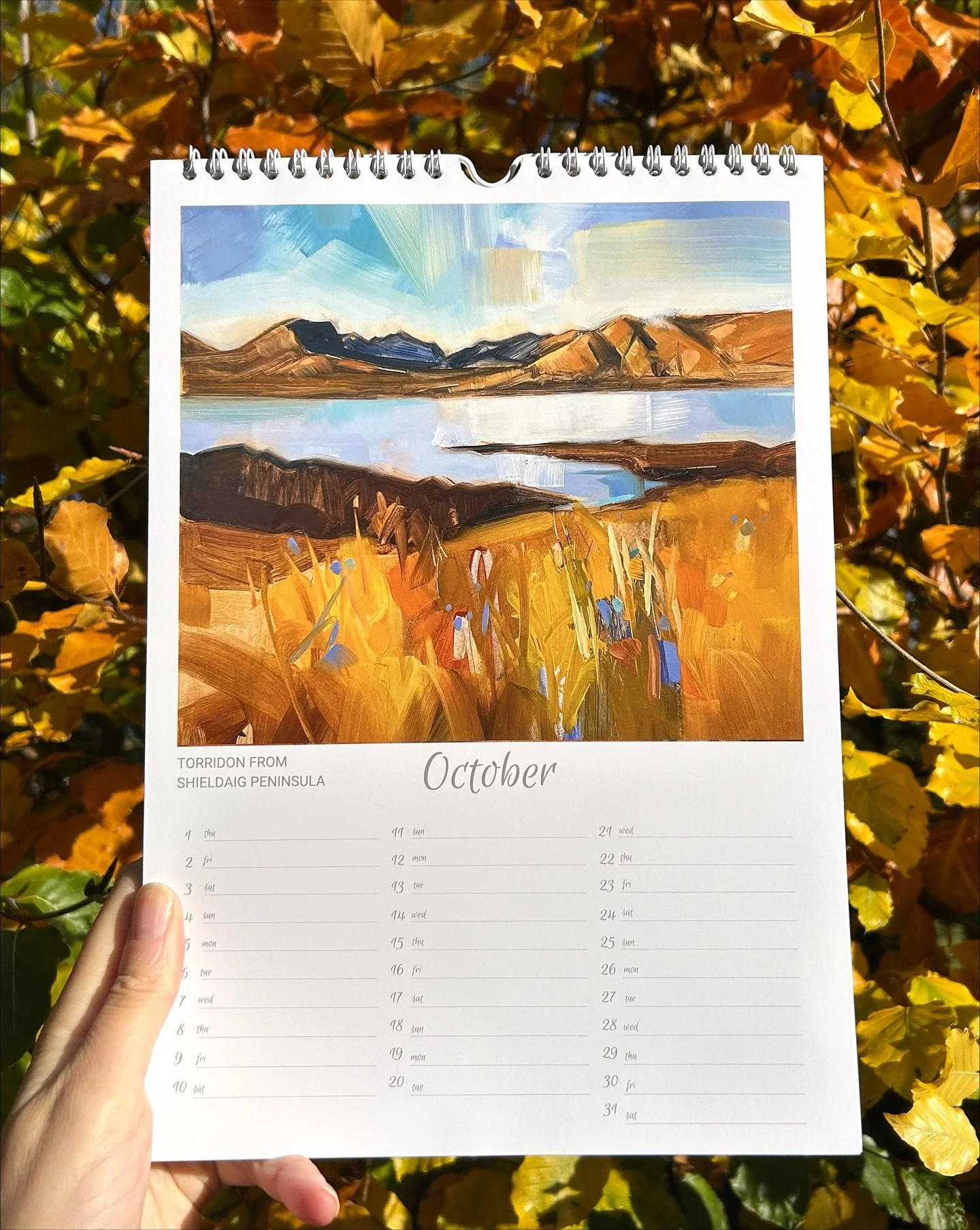 A few of my favourite pages from my 2026 Scottish landscapes calendar! This calendar is currently available at a discounted price for this week only (until Nov 6th) so hurry hurry if you&rsquo;ve been planning to order one before they go back to full