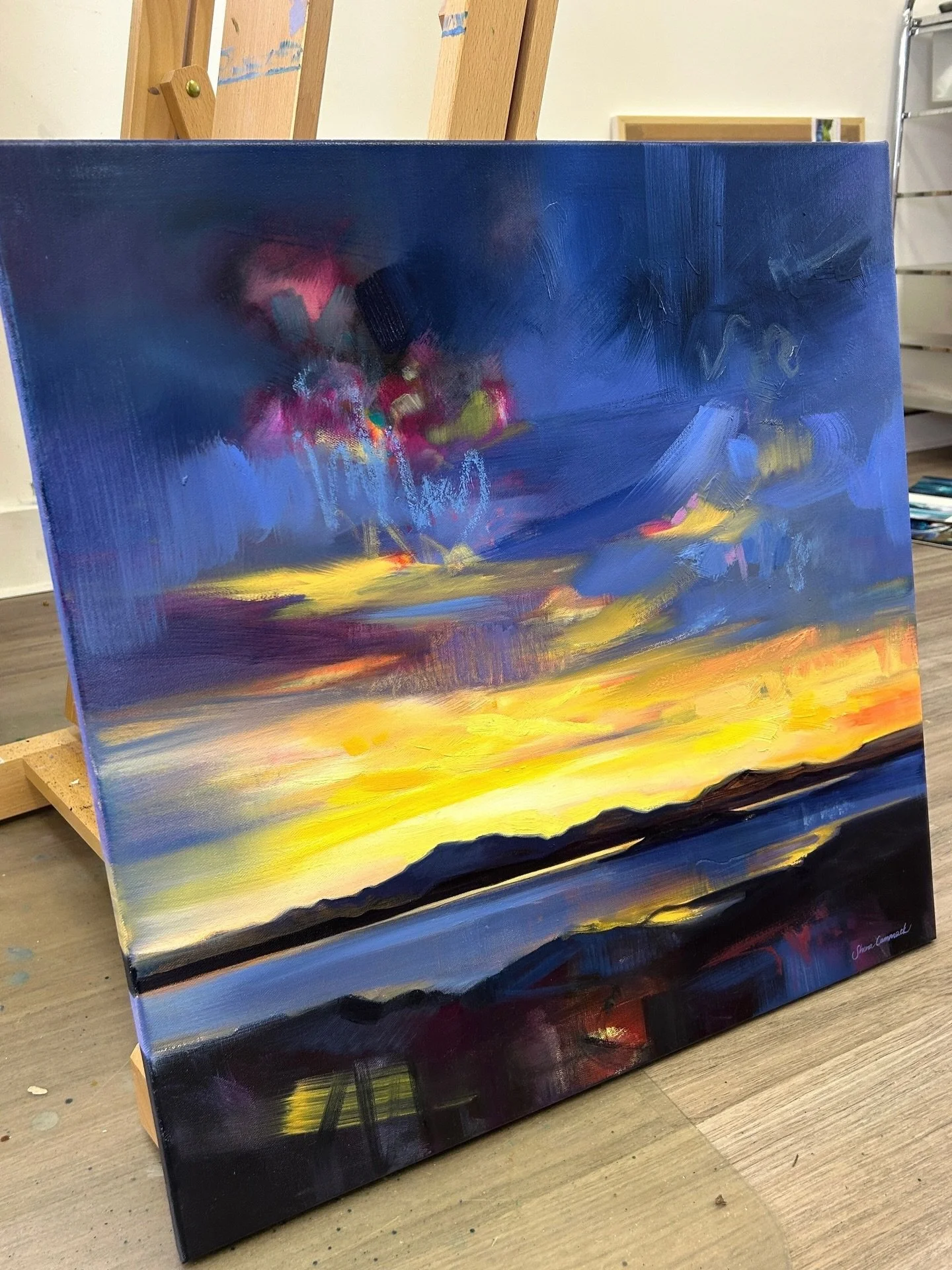 Final Glow - one of the paintings that will be available on my website next week! 

Paintings will be available on Wednesday 3rd December. A small selection of new original paintings. I&rsquo;ll send out an email once they are available - make sure y