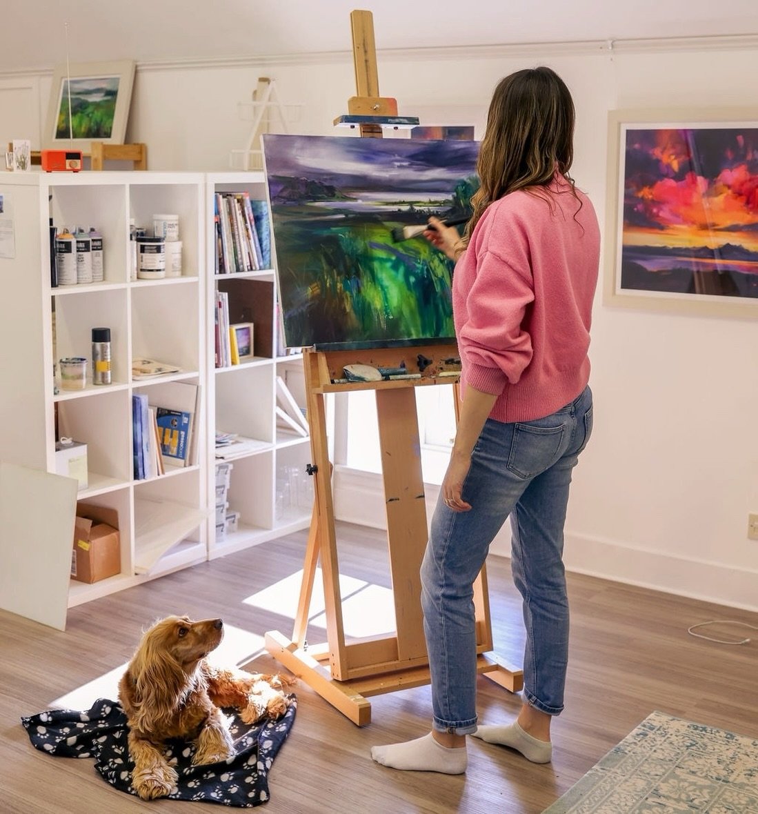 Good morning from my studio! Just a message to let you know that TODAY is the last day for orders from my website. Anything placed after today will be sent out in early January. 🌲 ✨ 

I have some small framed original paintings, plenty of prints and