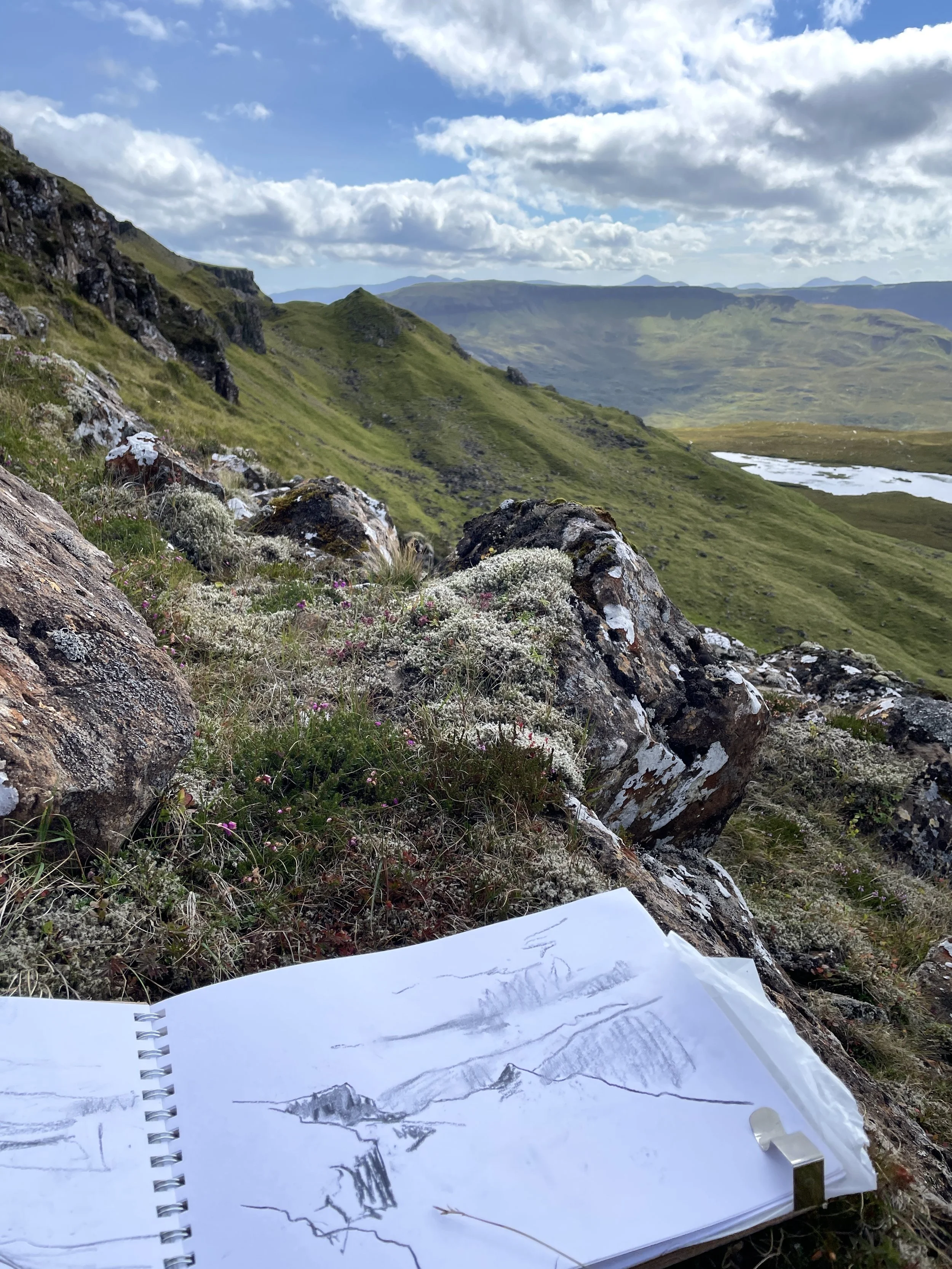 Drawing on Beinn Iadain