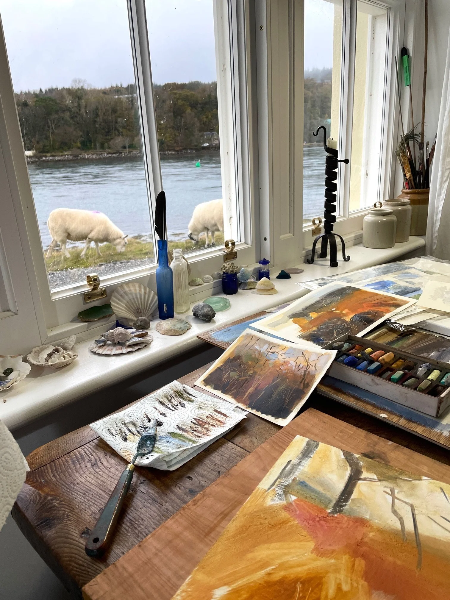 Studies, mixed media