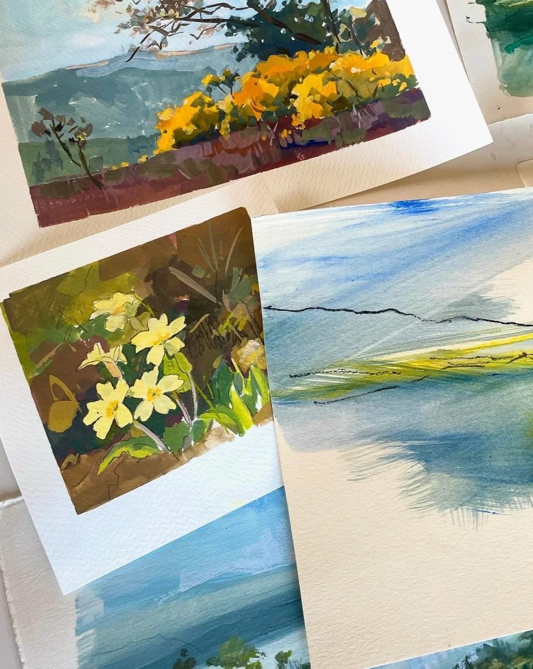 Sketches and studies, mixed media
