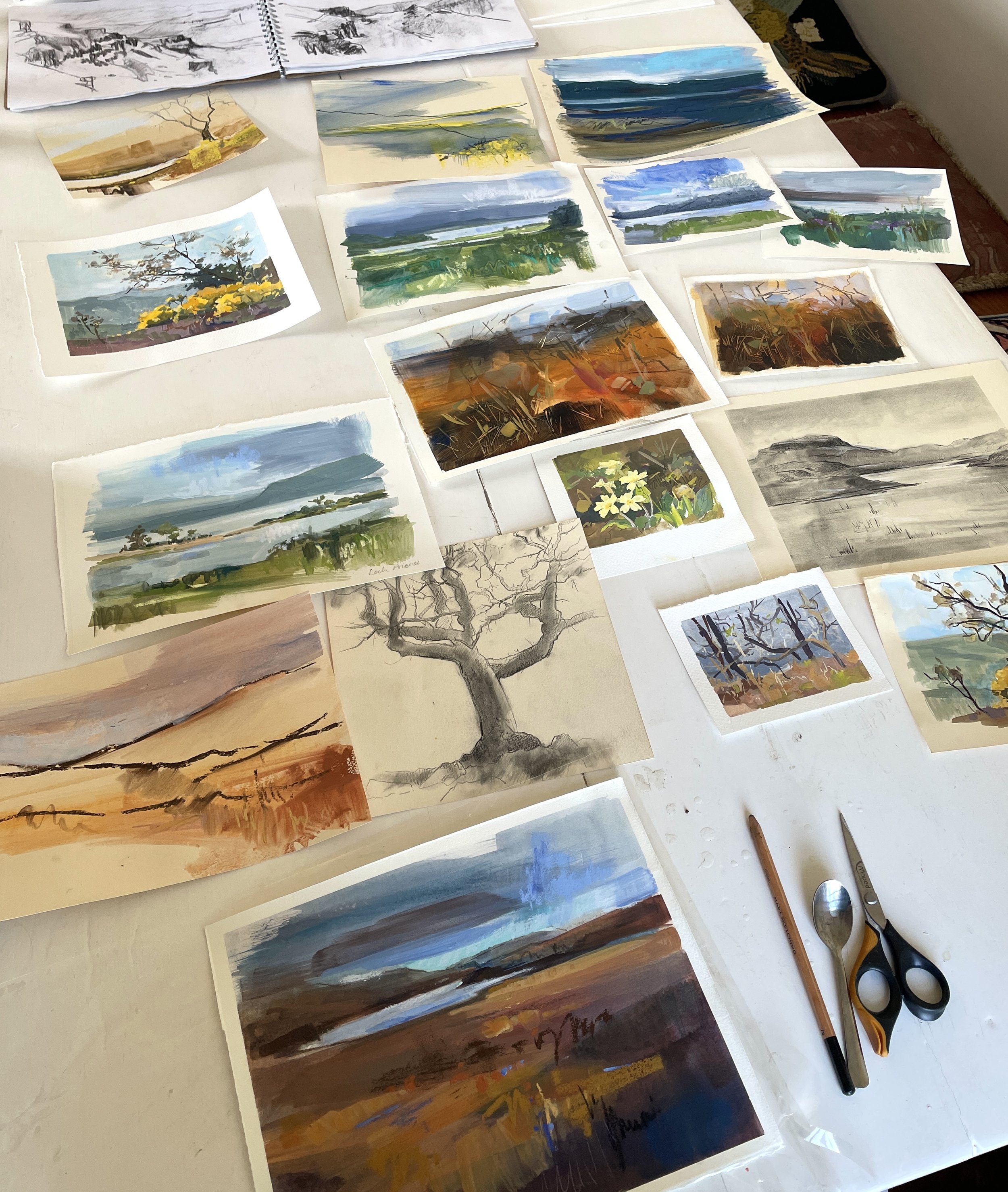 Sketches and studies